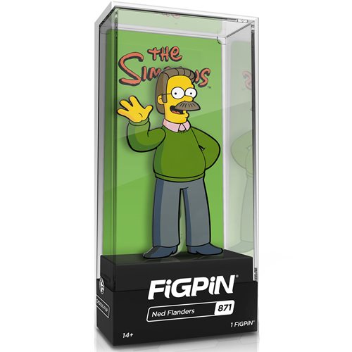 The Simpsons Ned Flanders FiGPiN FiGPiN Classic 3-Inch Enamel Pin