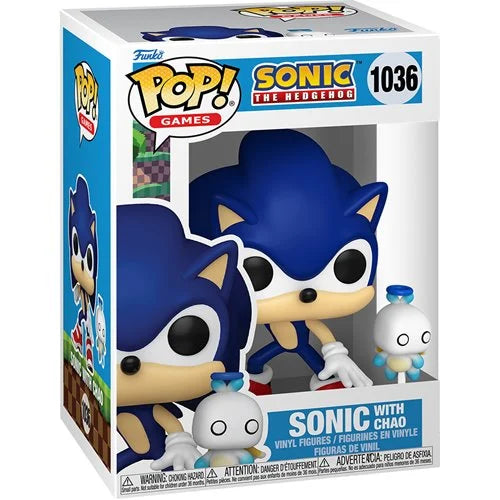 Sonic The Hedgehog Funko Pop! Vinyl Figure with Chao Buddy #1036