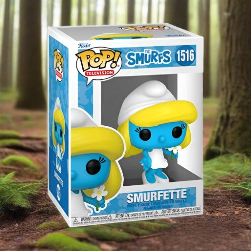 The Smurfs Smurfette with Flower Funko Pop! Vinyl Figure #1516